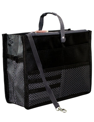 [product type] | Nifty Patented Handbag Purse Organizer Insert - 18 Compartments | Dahlia