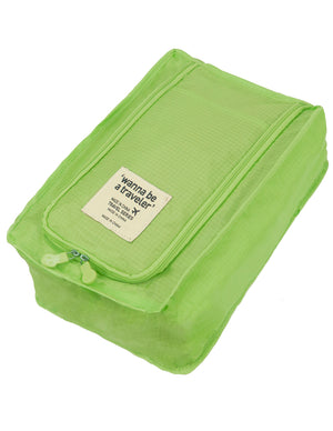 [product type] | Dahlia Easy Travel Organizer - Portable Shoe Bag | Dahlia