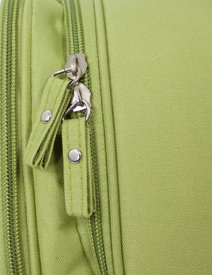 [product type] | Dahlia Easy Travel Organizer - Convenient Toiletry Bag - Green | Dahlia
