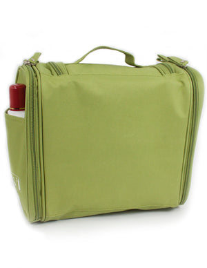 [product type] | Dahlia Easy Travel Organizer - Convenient Toiletry Bag - Green | Dahlia