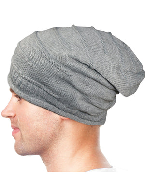 Men's Knit Slouchy Beanie, Soft & Warm Hat