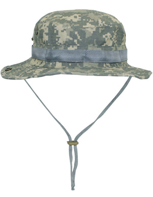 Military Camouflage Boonie Bucket Summer Sun Hat - Gray