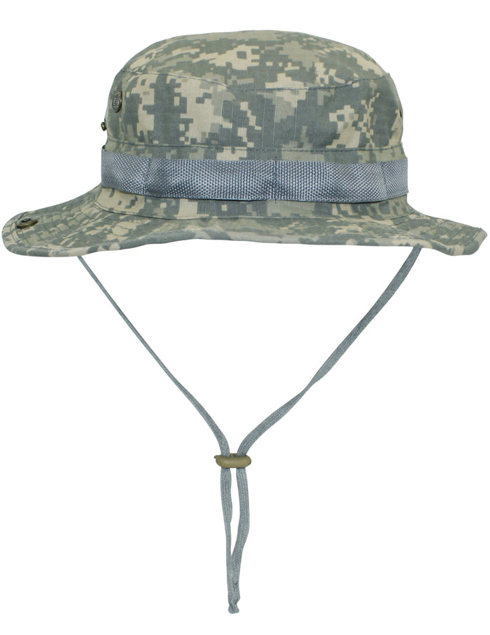 Military Camouflage Boonie Bucket Summer Sun Hat - Gray