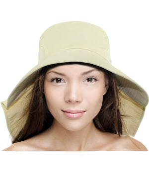 Solid Color Wide Brim Adjustable Flap Summer Sun Hat