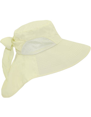 Solid Color Wide Brim Adjustable Flap Summer Sun Hat