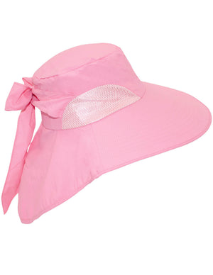 Solid Color Wide Brim Adjustable Flap Summer Sun Hat