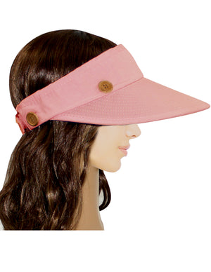 Two in One Lace Edge Wide Brim Visor Summer Sun Cap