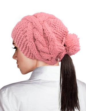 Multi-Use Two in One Knitted Hat Neck Scarf