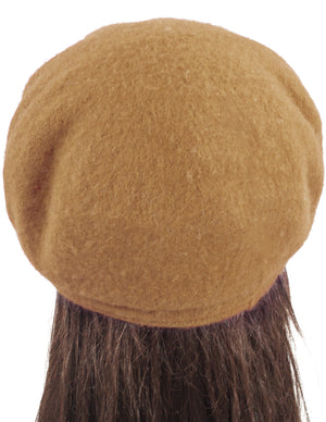 Wool Blend Newsboy Hat - Belt Accent Plaid Visor