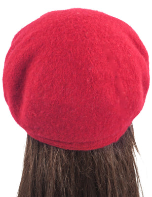 Wool Blend Newsboy Hat - Belt Accent Plaid Visor