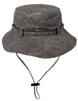 Denim Chalkboard Pattern Boonie Bucket Summer Sun Hat