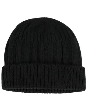 Dahlia Men's Skullies & Beanies - Wool, Knit Winter Hat, Fleece Lined