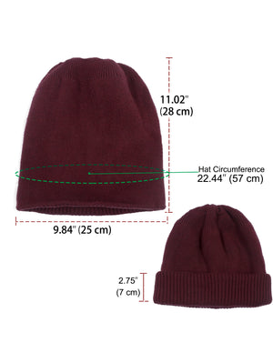 Dual Layer Reversible Beanie Hat