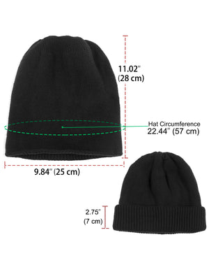 Dual Layer Reversible Beanie Hat