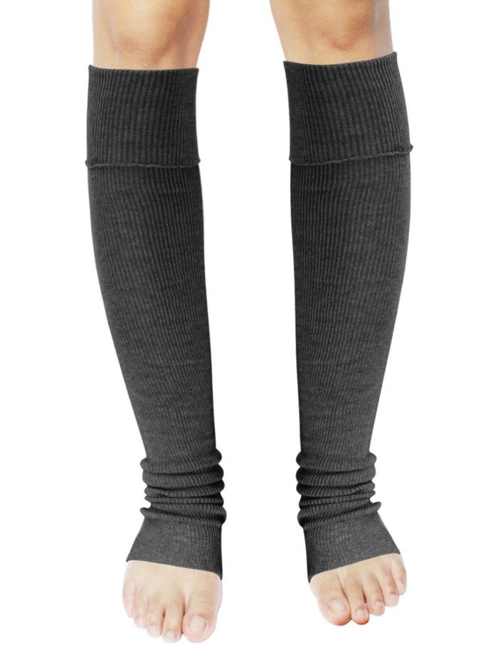 Solid Color Cashmere Blend Thigh High Leg Warmers