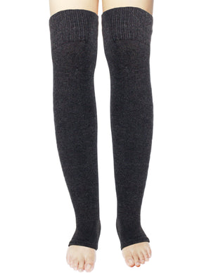 Wool Blend Leg Warmers Solid Color