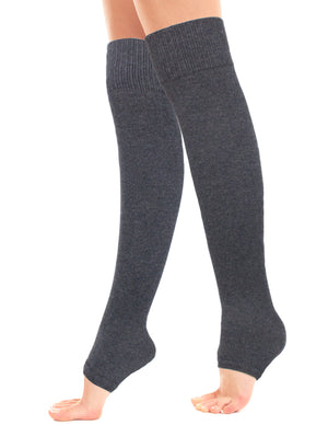 Wool Blend Leg Warmers Solid Color