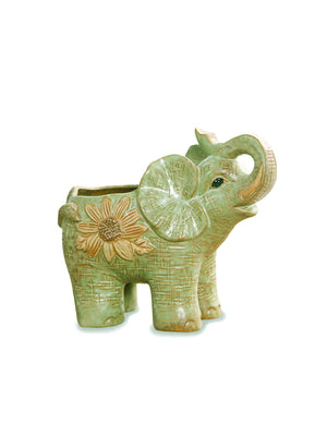  Vintage Ceramic Elephant Succulent Pot | Plant Pot Bonsai | Dahlia