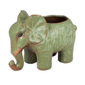  Vintage Ceramic Elephant Succulent Pot | Plant Pot Bonsai | Dahlia