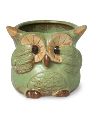  Vintage Ceramic Owl Succulent Pot | Plant Pot Bonsai | Dahlia