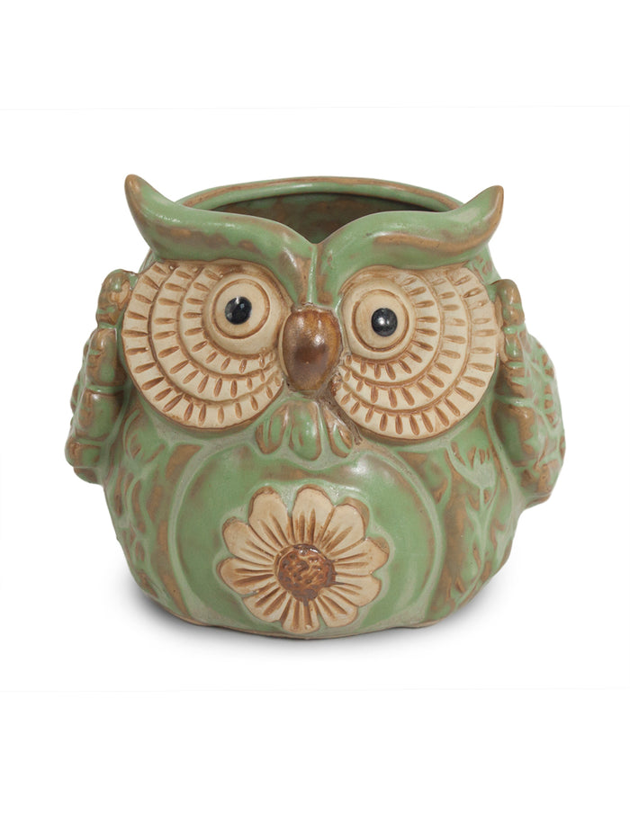 Vintage Ceramic Owl Succulent Pot | Planter| Dahlia