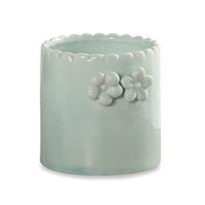 Celadon Glaze Porcelain Succulent Planter | Plant Pot | Dahlia