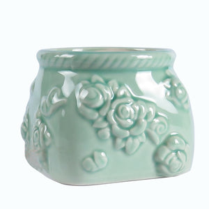 Celadon Glaze Porcelain Succulent Planter | Plant Pot | Dahlia