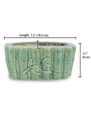 Celadon Glaze Porcelain Succulent Planter | Plant Pot | Dahlia