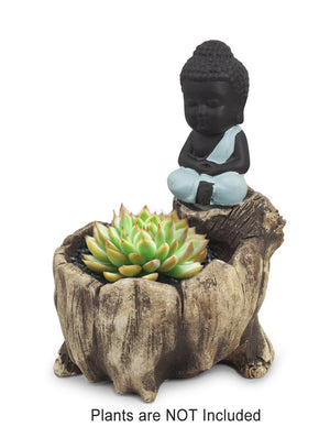  Cute Monk Concrete Succulent Planter | Plant Pot Bonsai | Dahlia