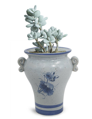  Blue and White Mini Lotus Ceramic Succulent Planter | Plant Pot Bonsai | Dahlia