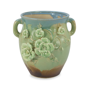  Tri Color Flower Ceramic Succulent Pot | Plant Pot Bonsai | Dahlia