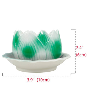  Lotus Shaped Ceramic Succulent Planter | Plant Pot Bonsai | Dahlia