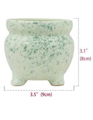  Celadon Glaze Ceramic Succulent Planter | Plant Pot Bonsai | Dahlia