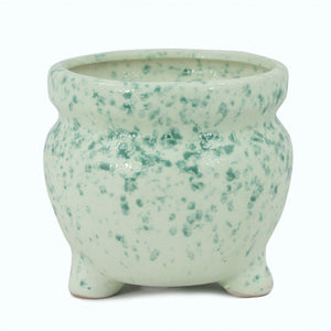  Celadon Glaze Ceramic Succulent Planter | Plant Pot Bonsai | Dahlia
