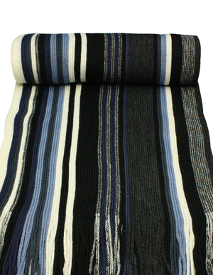 Men's Soft Warm and Long Winter Scarf Striped Knit