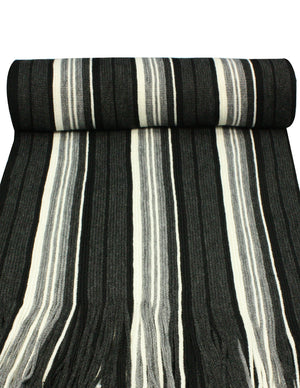 Men's Soft Warm and Long Winter Scarf Striped Knit