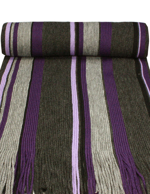 Men's Soft Warm and Long Winter Scarf Striped Knit