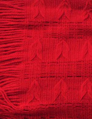 Wheat Ear Fashion Cashmere-Feel Knitted Tassel Ends Long Scarf