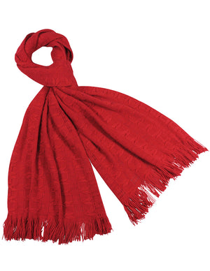 Wheat Ear Fashion Cashmere-Feel Knitted Tassel Ends Long Scarf
