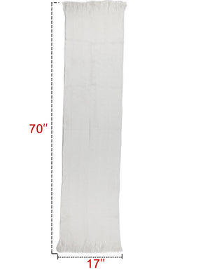 Wheat Ear Fashion Cashmere-Feel Knitted Tassel Ends Long Scarf