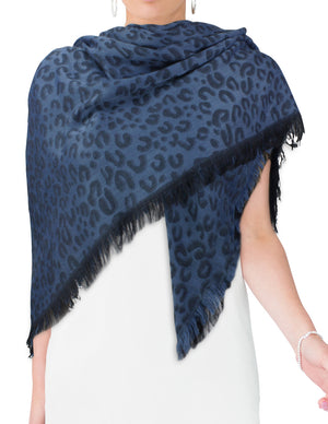 Leopard Lover Super Soft Rayon Large Square Scarf Shawl