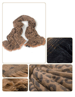 Leopard Lover Super Soft Rayon Large Square Scarf Shawl