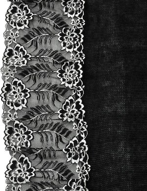 Lace Flower Edge Acrylic Fashion Long Scarf