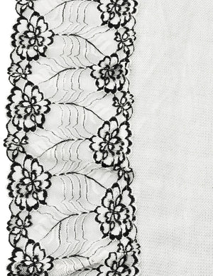Lace Flower Edge Acrylic Fashion Long Scarf