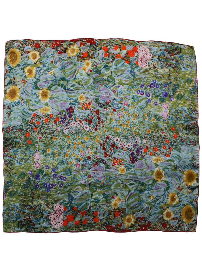 100% Luxury Square Silk Scarf - Gustav Klimt's Artwork