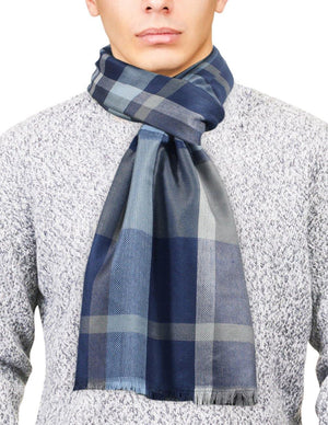 Casual Chic Plaid Stripes Long Scarf