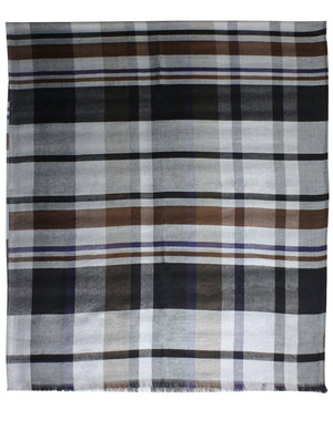 Casual Chic Plaid Stripes Long Scarf