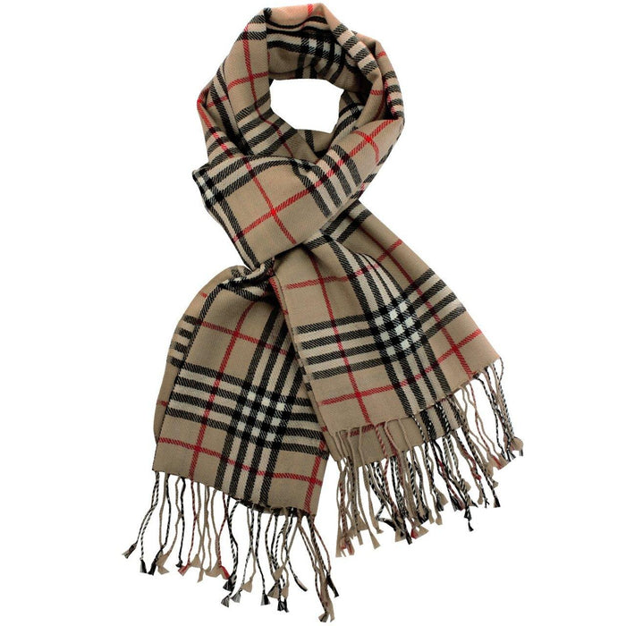 100% wool Scarfs Wraps and Shawls Classic Plaid