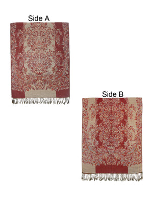 Reversible Blooming Floral Garden Scarf Shawl