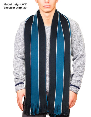 Men's Acrylic Long Scarf Vertical Awning Stripes